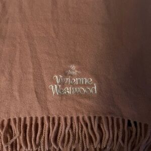 Vivienne Westwood Brown Fringe Scarf